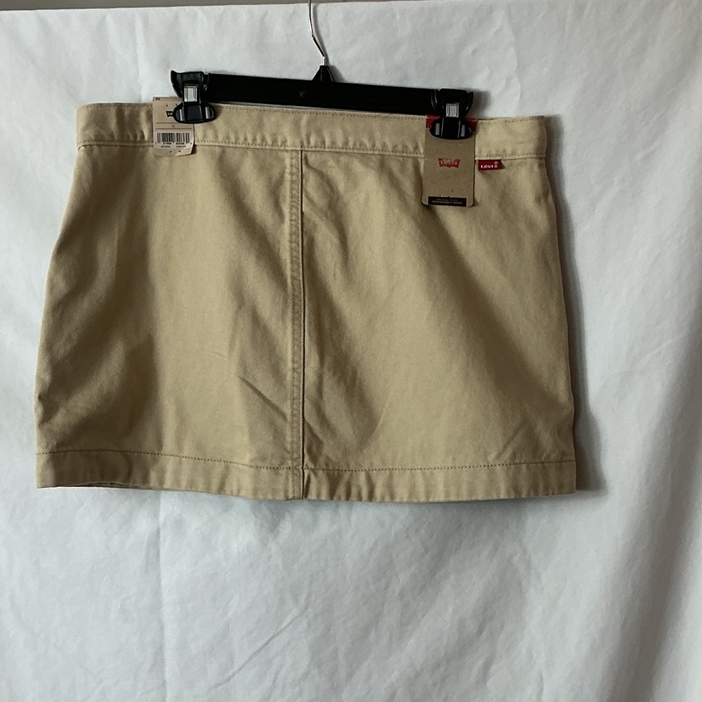 Levi's Tan Wrap Mini Skirt